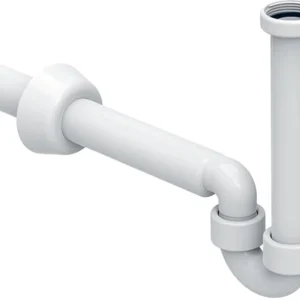 Siphon en tube coudé Geberit Blanc Vente Flash
